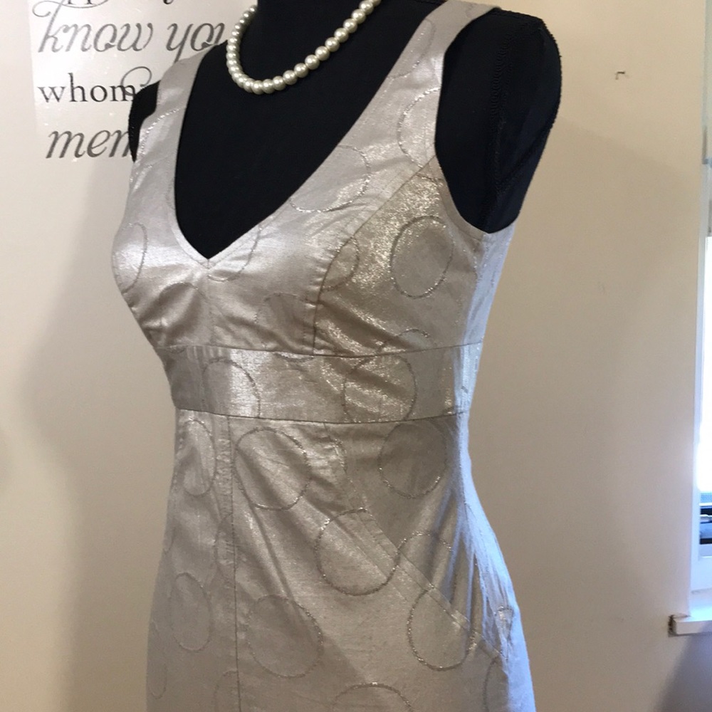Beautiful Silver elegant dinner/party formal dress